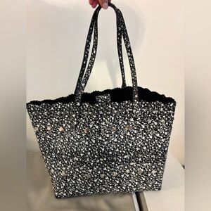 Rebecca minkoff Black and White purse with matching small bag inside